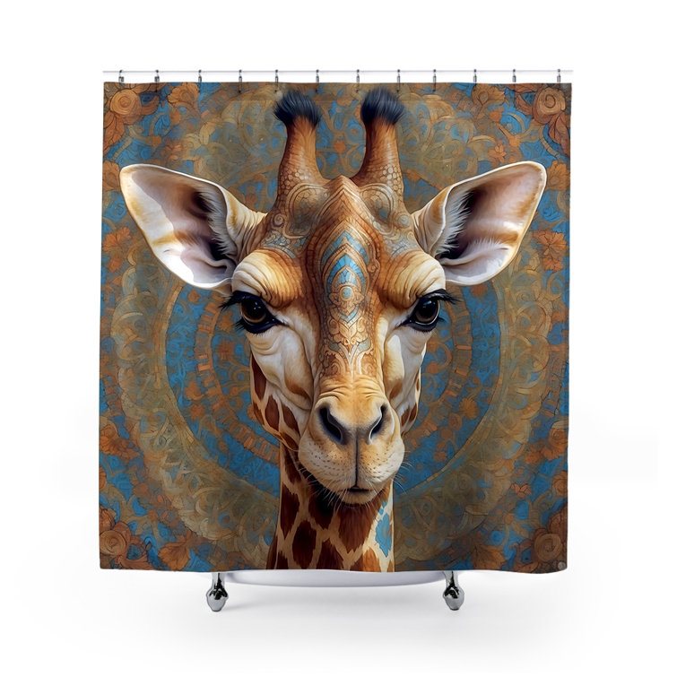 ULLI HOME Aditi Giraffe Shower Curtain Wayfair Canada